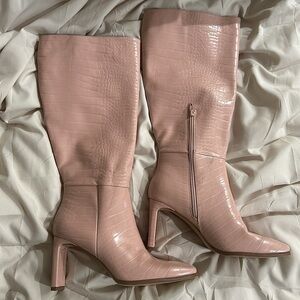 Altar’d State Pink heeled boots